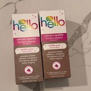 Unicorn Sparkle Bubble Gum Kids Toothpaste - Pink & Brown